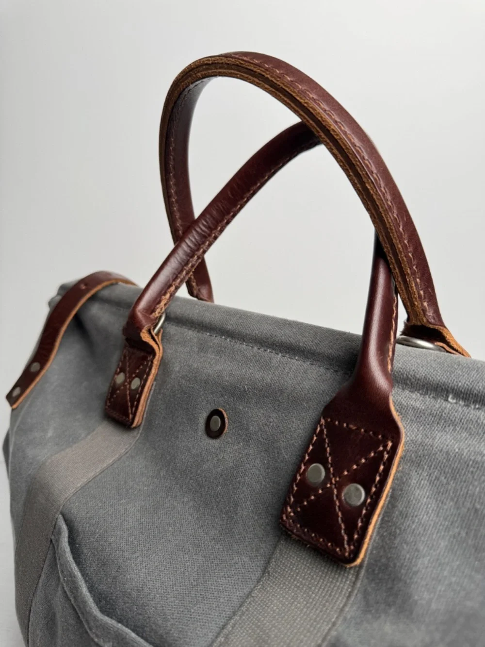 BILLYKIRK Waxed Canvas & Leather Weekender Bag
